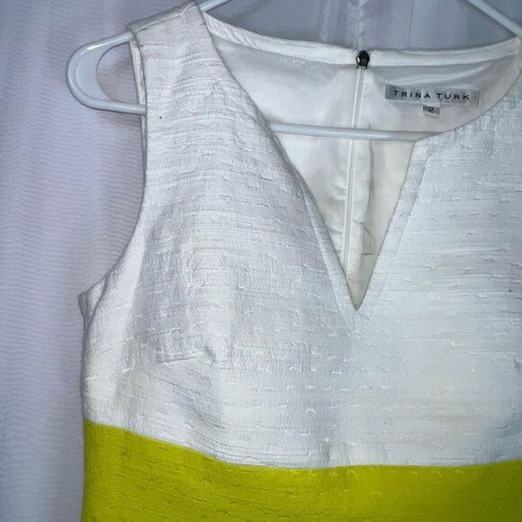 TRINA TURK Miss Brady Women’s Color Block Sleeveless Mini Dress - US 2 - Picture 7 of 10